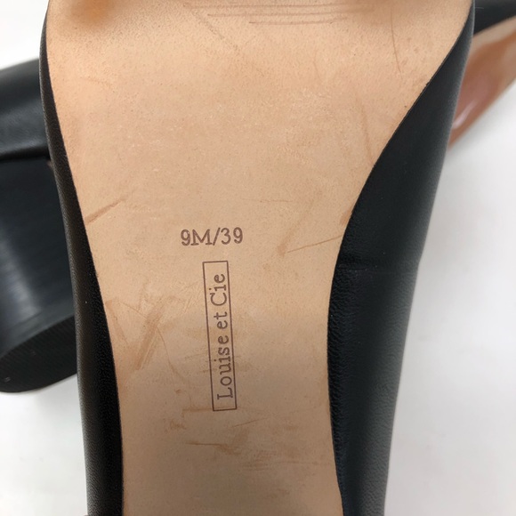 Louise Et Cie Jianna stacked heel leather pumps - Picture 6 of 6